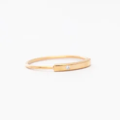 Horizontal Diamond Bar Ring