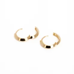 Knife Edge Hinged Huggie Hoops