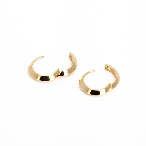 Knife Edge Hinged Huggie Hoops
