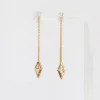 Lab-Grown Diamond Reflection Threader Earrings
