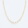 Linked Graduated Prong Tennis Necklace