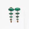Malachite & Tiger's Eye Totem Earrings