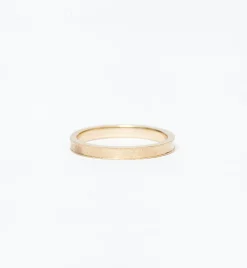 Matte Milgrain Gold Band