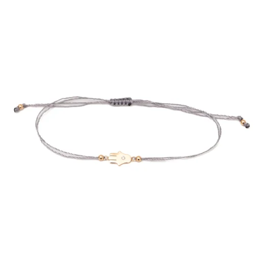 Midi Bitty Hamsa Silk Cord Bracelet