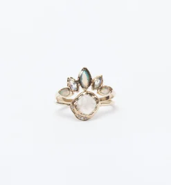 Mini Cove Moonstone Ring