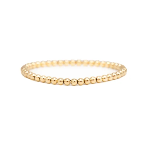 4 mm Ball Stretch Chain Bracelet