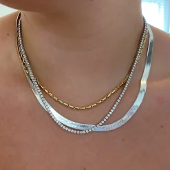 5.25mm Sterling Silver Herringbone Chain