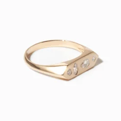 Mosaic Bar Signet Ring