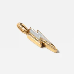Mother-of-Pearl Mini Ziggy Bolt Pendant