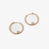 Nested Diamond Large Hinge Huggie Hoops