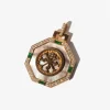 Octagonal Ruota Wheel Pendant
