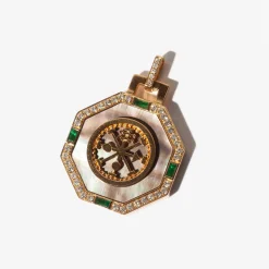 Octagonal Ruota Wheel Pendant