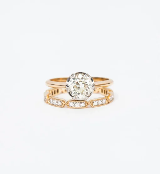 Olivia French-Cut Diamond Band