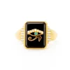Onyx + Eye Classic Signet Ring