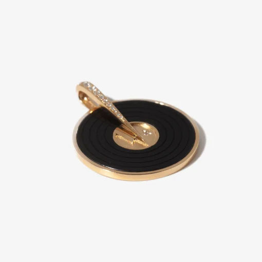 Onyx Ziggy Record Pendant