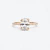 Oval Eleonore Delicate Pavé Ring