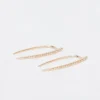 Pavé Large Infinite Tusk Earrings