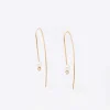 Pearl and Diamond Wire Earrings