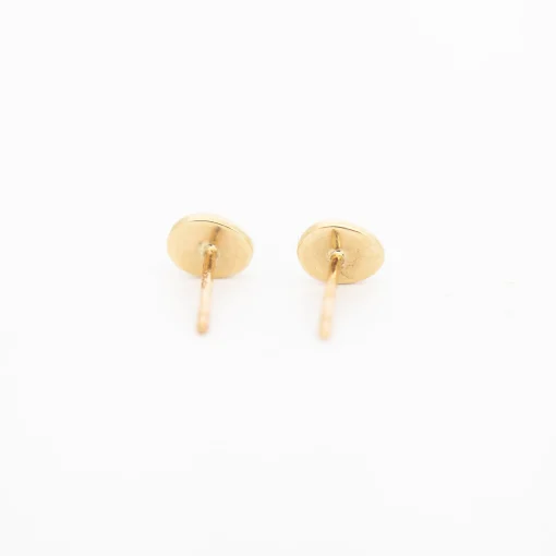 Pink Sapphire Pebble Studs