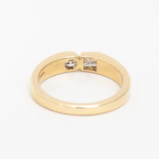 Princess Cut Diamond Dyad Signet Ring