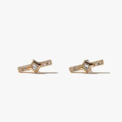 Princess Diamond & Diamond Bar Studs
