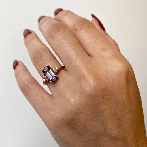 2.12 Purple-Pink Spinel Desi Ring