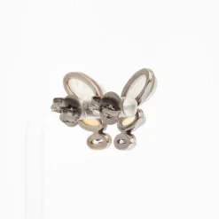Rainbow Moonstone, Ethiopian Opal, & White Zircon Taper Earrings