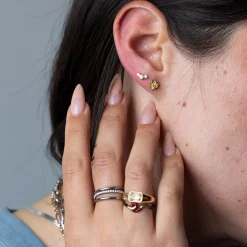 Ray of Sunshine Studs Fancy Yellow Diamonds