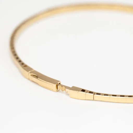 Ruby & White Diamond Flexible-Fit Bangle