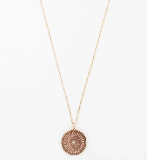 Small Celestial Protection Medallion Necklace