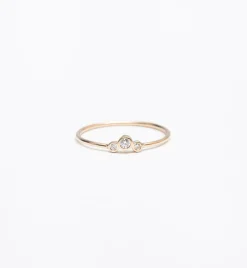 Small Graduated Bezel Ring
