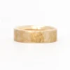 Square 6mm Hammered Band
