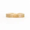 Square 4mm Hammered Band
