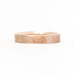 Square 4mm Hammered Band