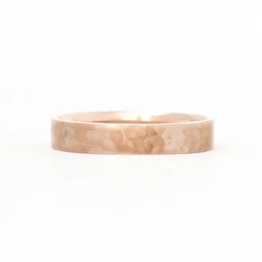 Square 4mm Hammered Band