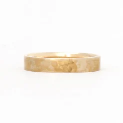 Square 4mm Hammered Band