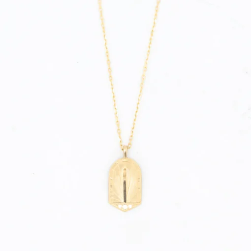 Sundial Medallion Pendant Necklace