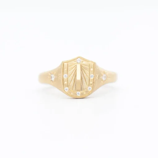 Sundial Signet Ring
