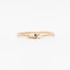 Tapered Baguette and Prong Diamond Ring