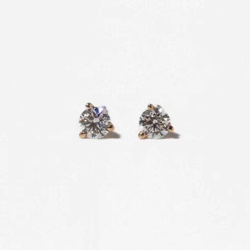 0.50 tcw Three-Prong Diamond Solitaire Studs