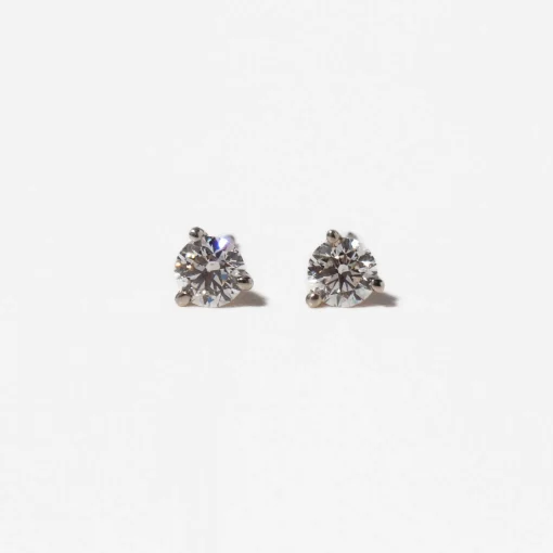 0.50 tcw Three-Prong Diamond Solitaire Studs