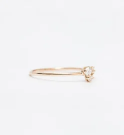 Three Mixed Diamond Prong Trio Ring