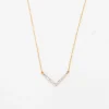 Tiny Pavé V Necklace