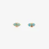 Two-Step Opal Earrings