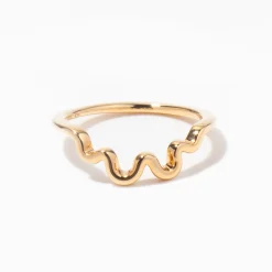 Wave Solid Gold Wedding Band