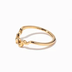 Wave Solid Gold Wedding Band