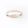White & Black Diamond Float Ring