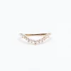 White Diamond Celestine Curve Band