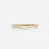 White Diamond Curved Eternity Band