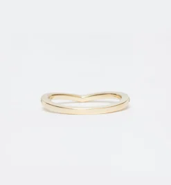 White Diamond Curved Eternity Band